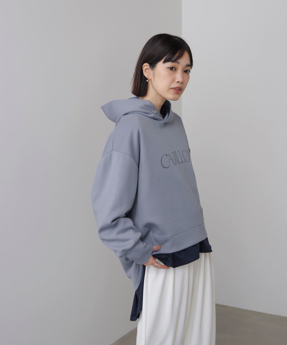 【WEB限定】シンプルロゴコクーンパーカー