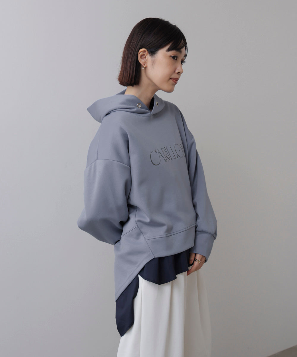 【WEB限定】シンプルロゴコクーンパーカー
