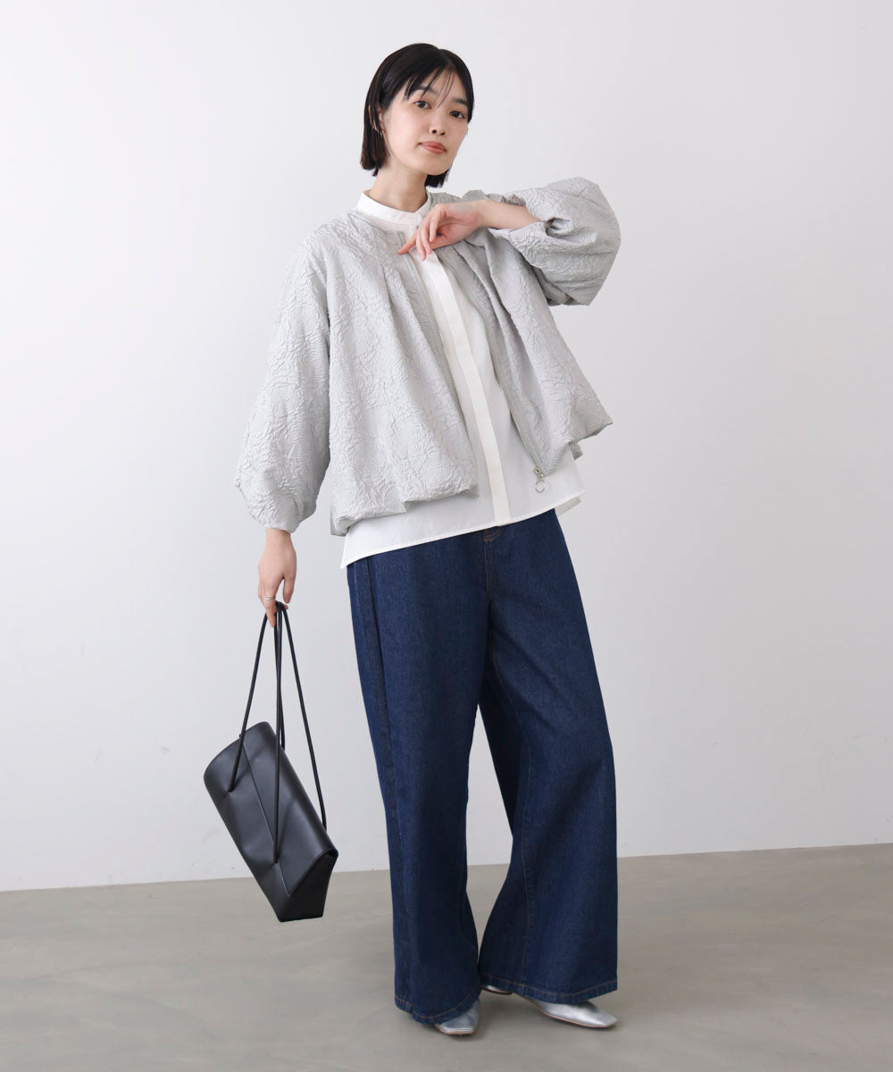 ふくれジャガードブルゾン