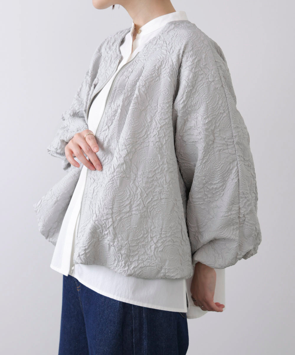 ふくれジャガードブルゾン