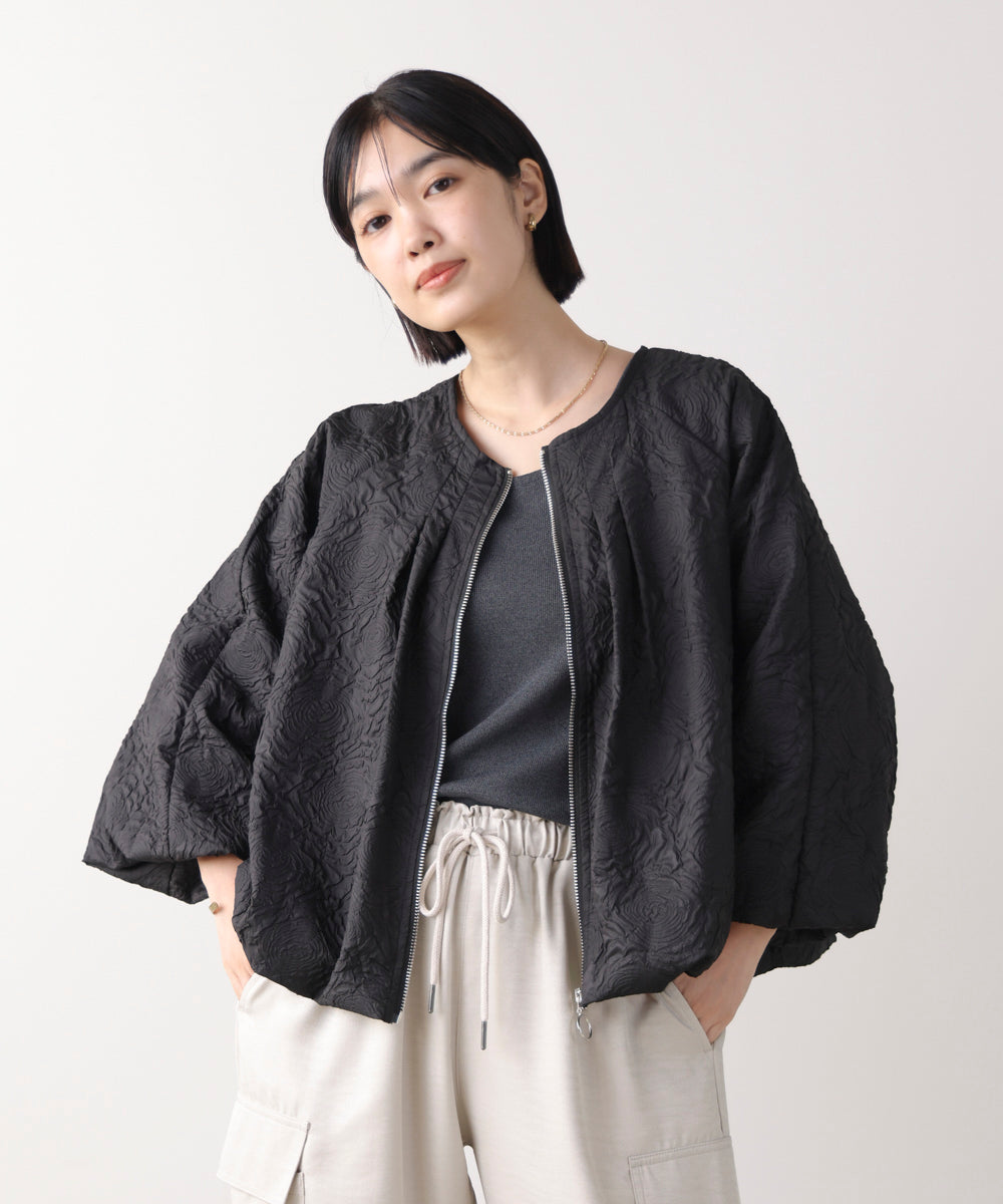 ふくれジャガードブルゾン