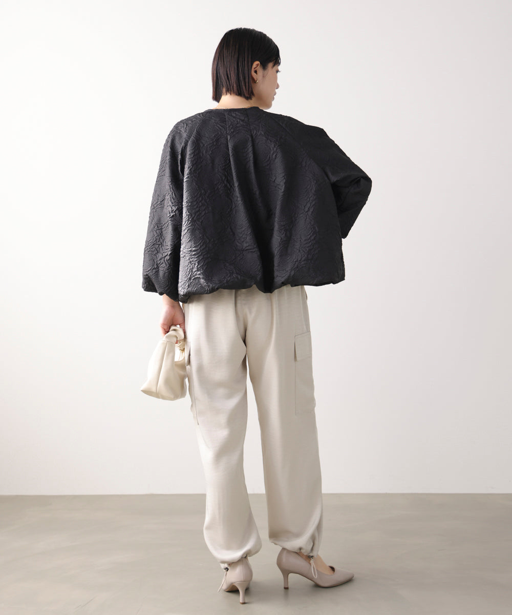 ふくれジャガードブルゾン