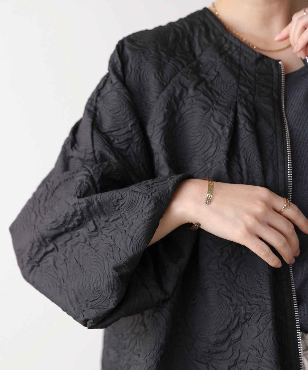 ふくれジャガードブルゾン