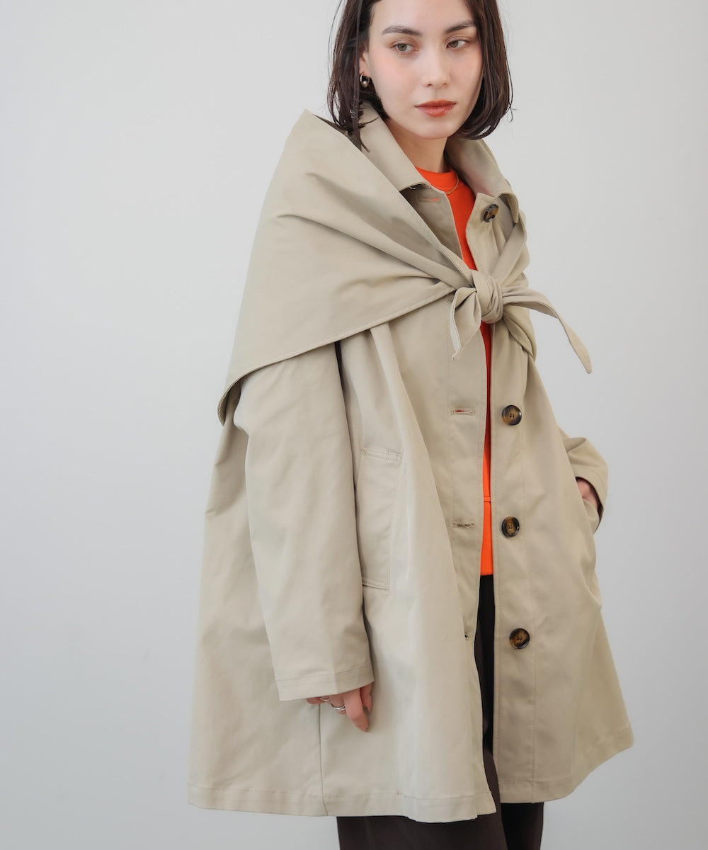 【WEB限定】スカーフ付スプリングコート