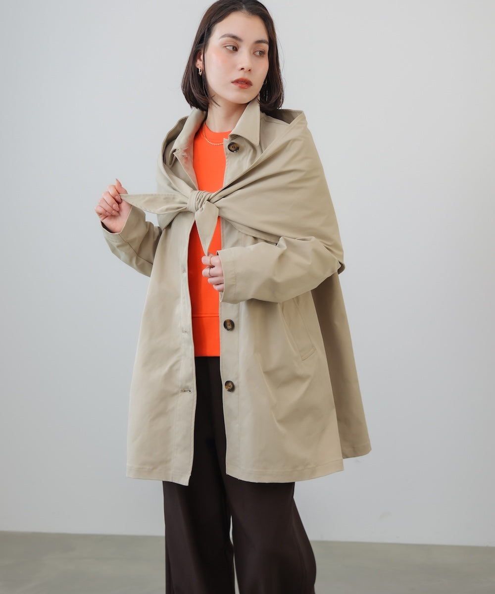 【WEB限定】スカーフ付スプリングコート