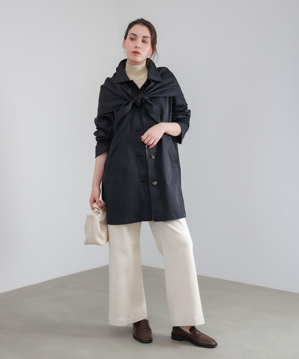 【WEB限定】スカーフ付スプリングコート