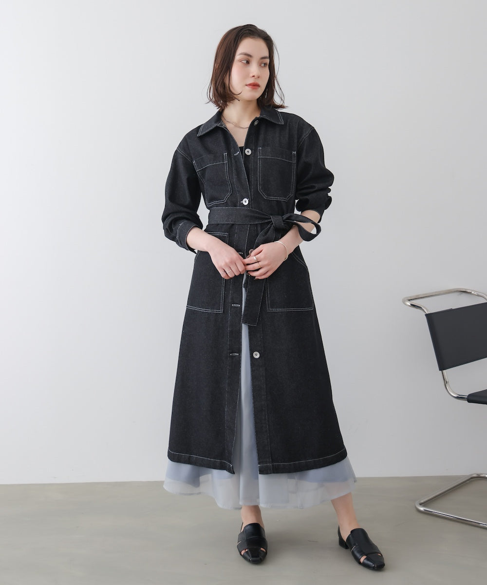 【WEB限定】デニムロングコート