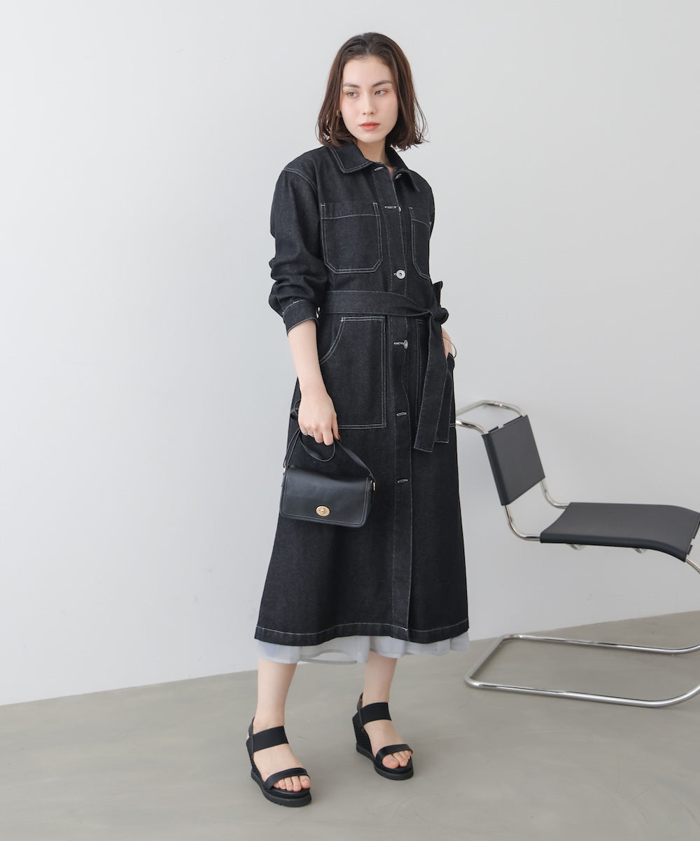 【WEB限定】デニムロングコート