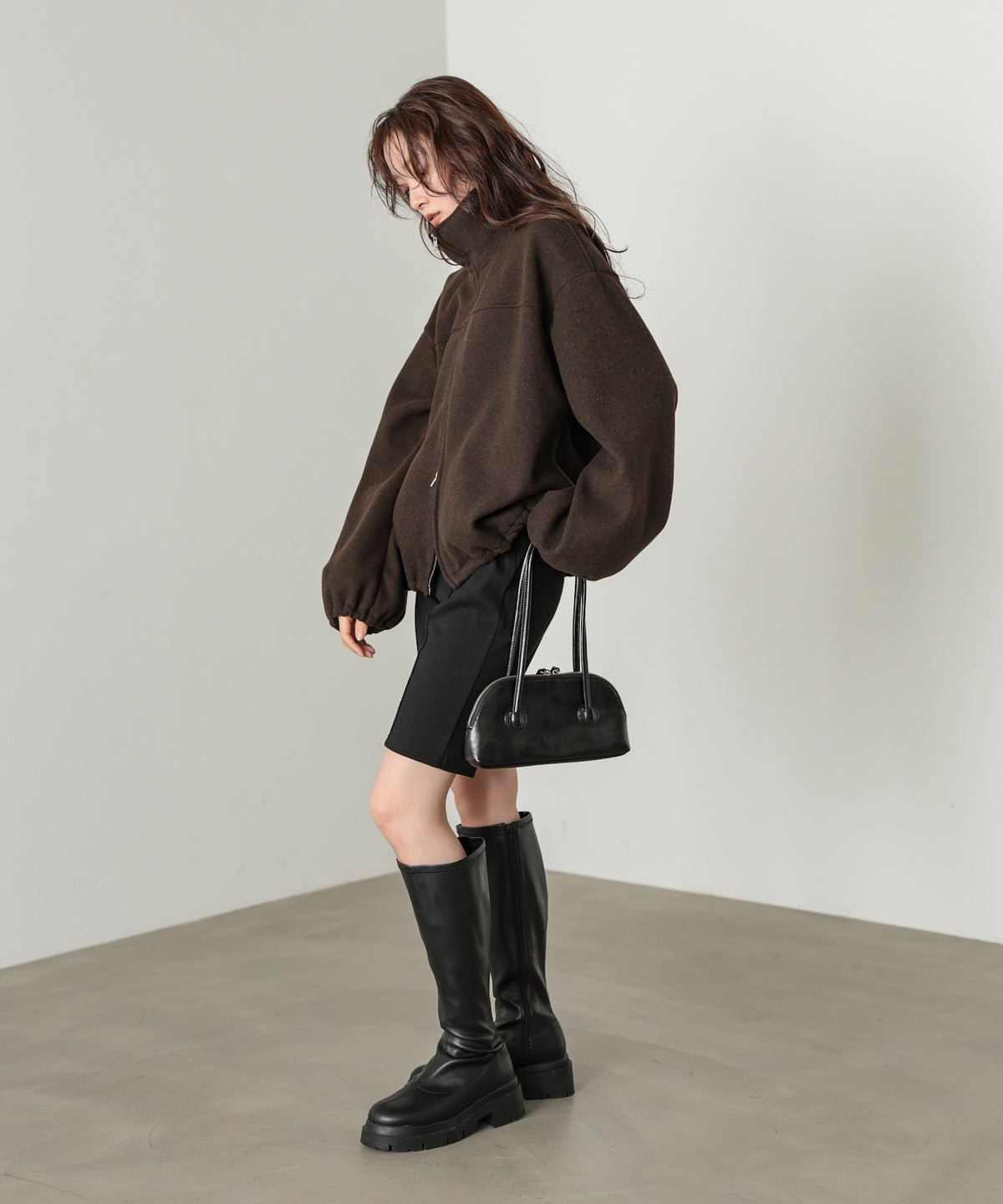 Wジップフリースブルゾン