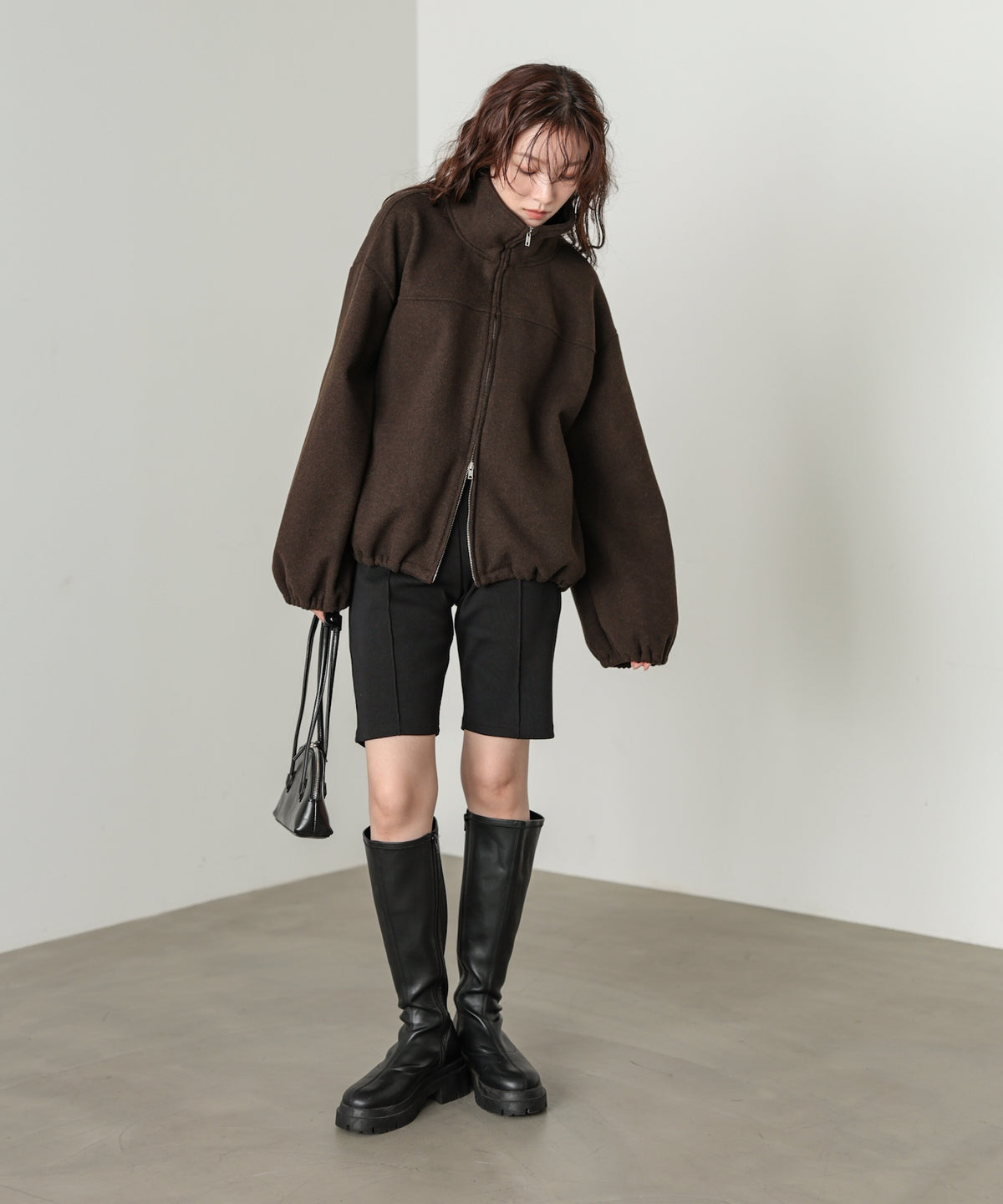 Wジップフリースブルゾン