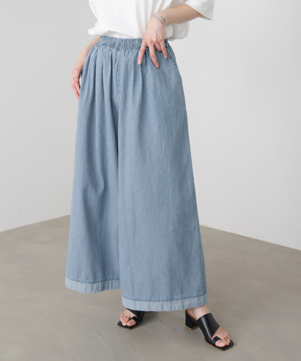 ヒッコリーワイドパンツ