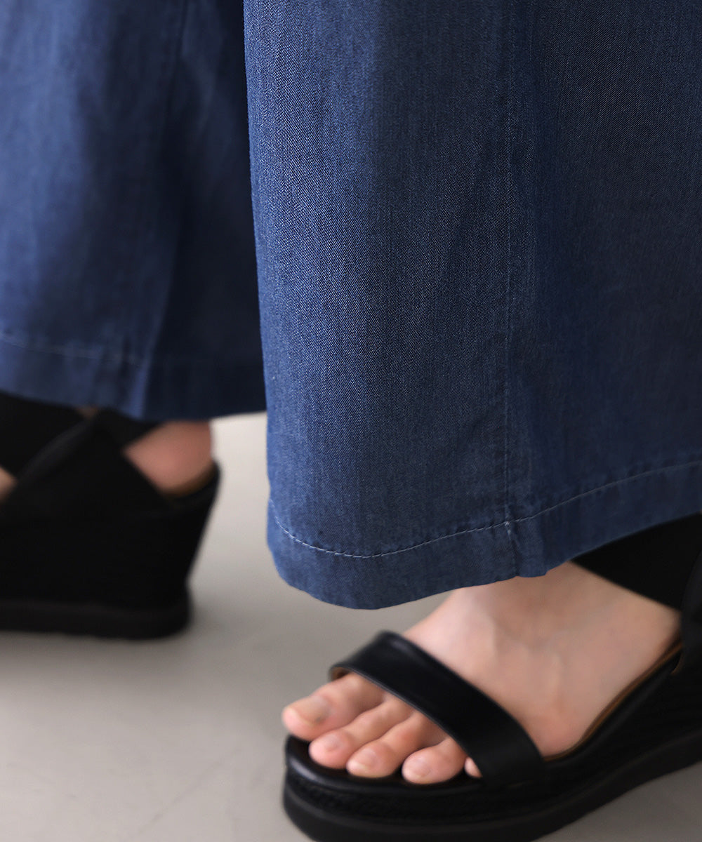 ボタンポイントデニムパンツ