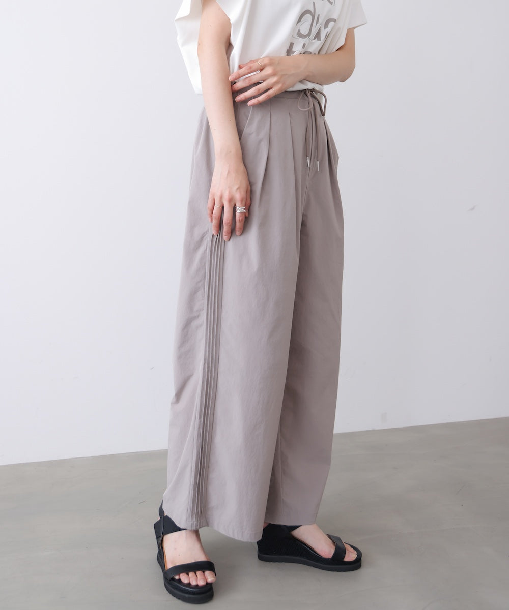 【接触冷感】脇ピンタックパンツ