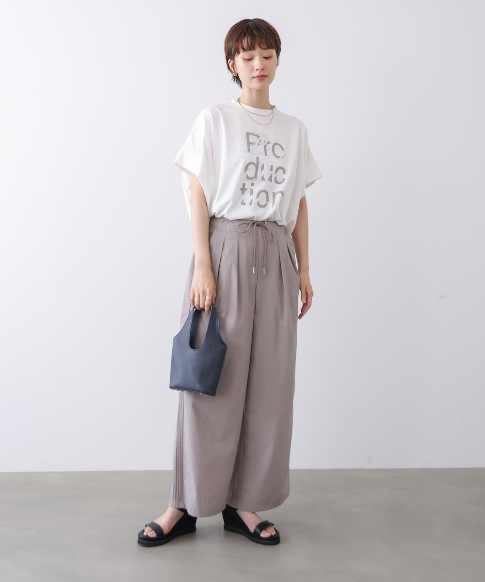 【接触冷感】脇ピンタックパンツ
