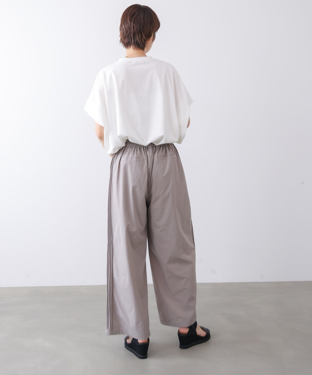 【接触冷感】脇ピンタックパンツ