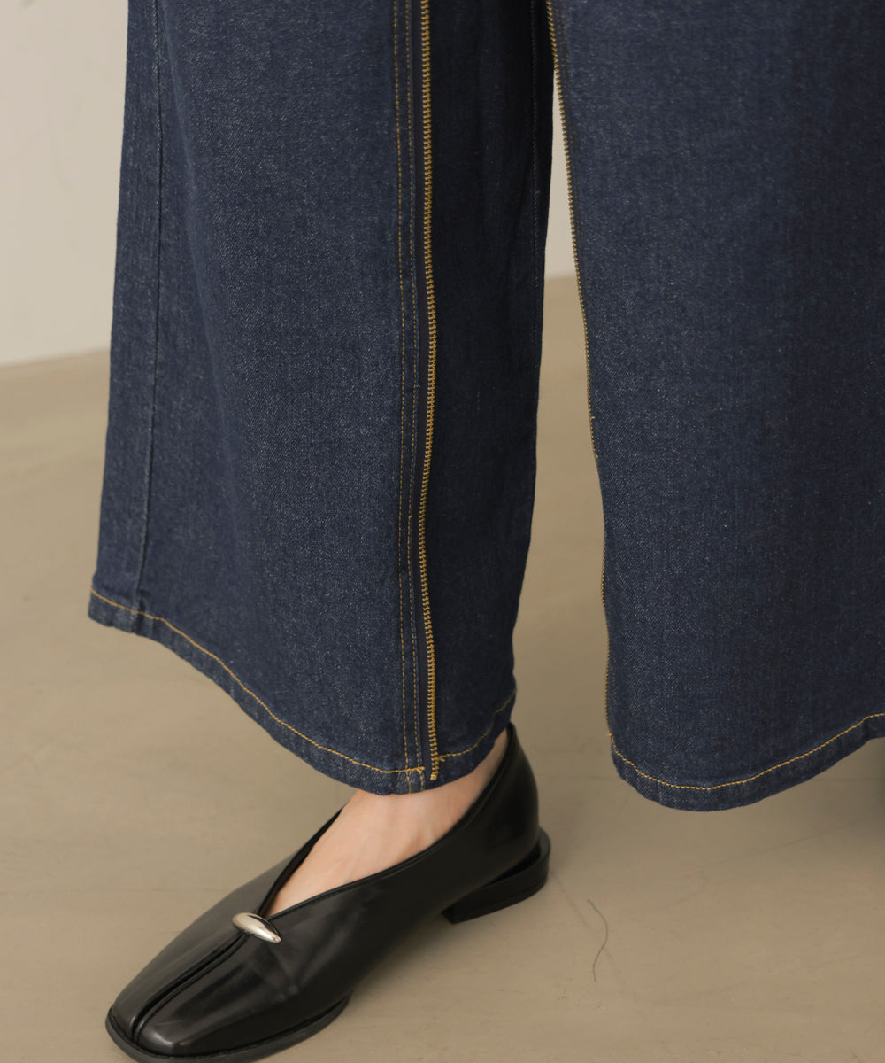 フロントZIPデニムパンツ