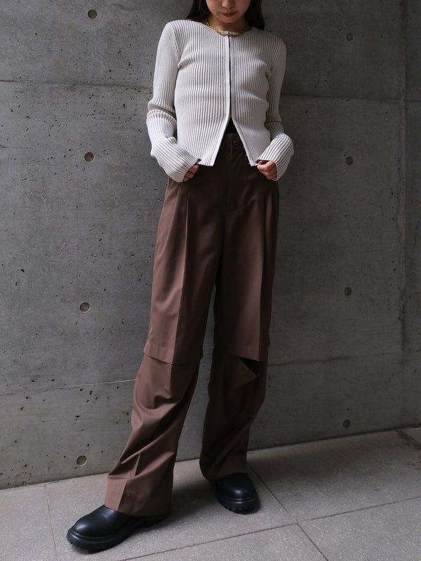 CREW NECK CARDIGAN