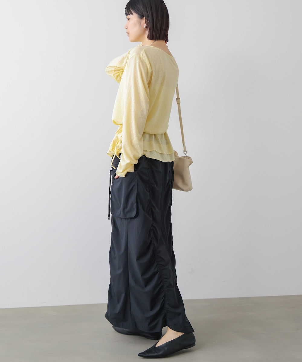 シャーリングミリタリースカート