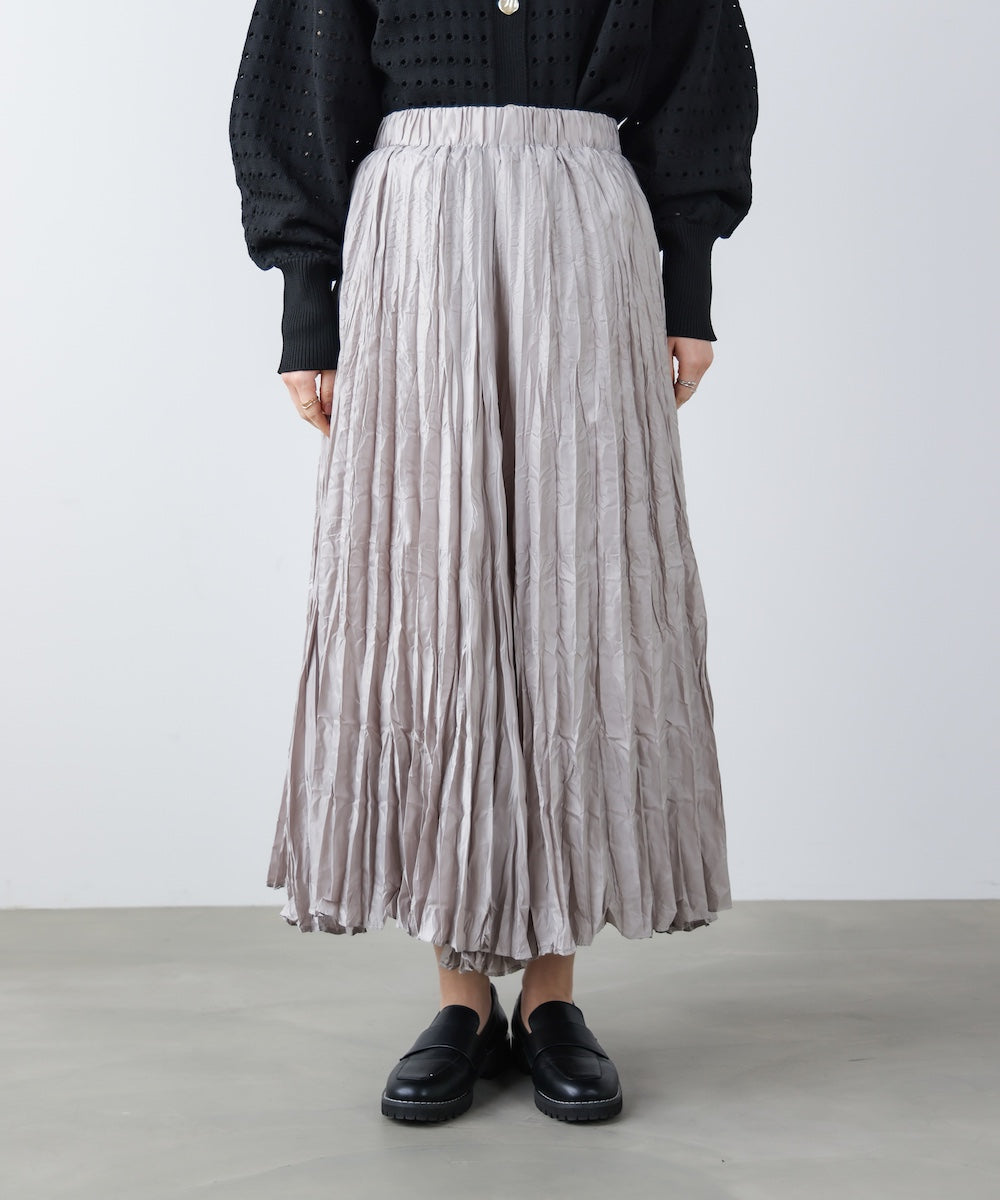 ワッシャーマットサテンスカート