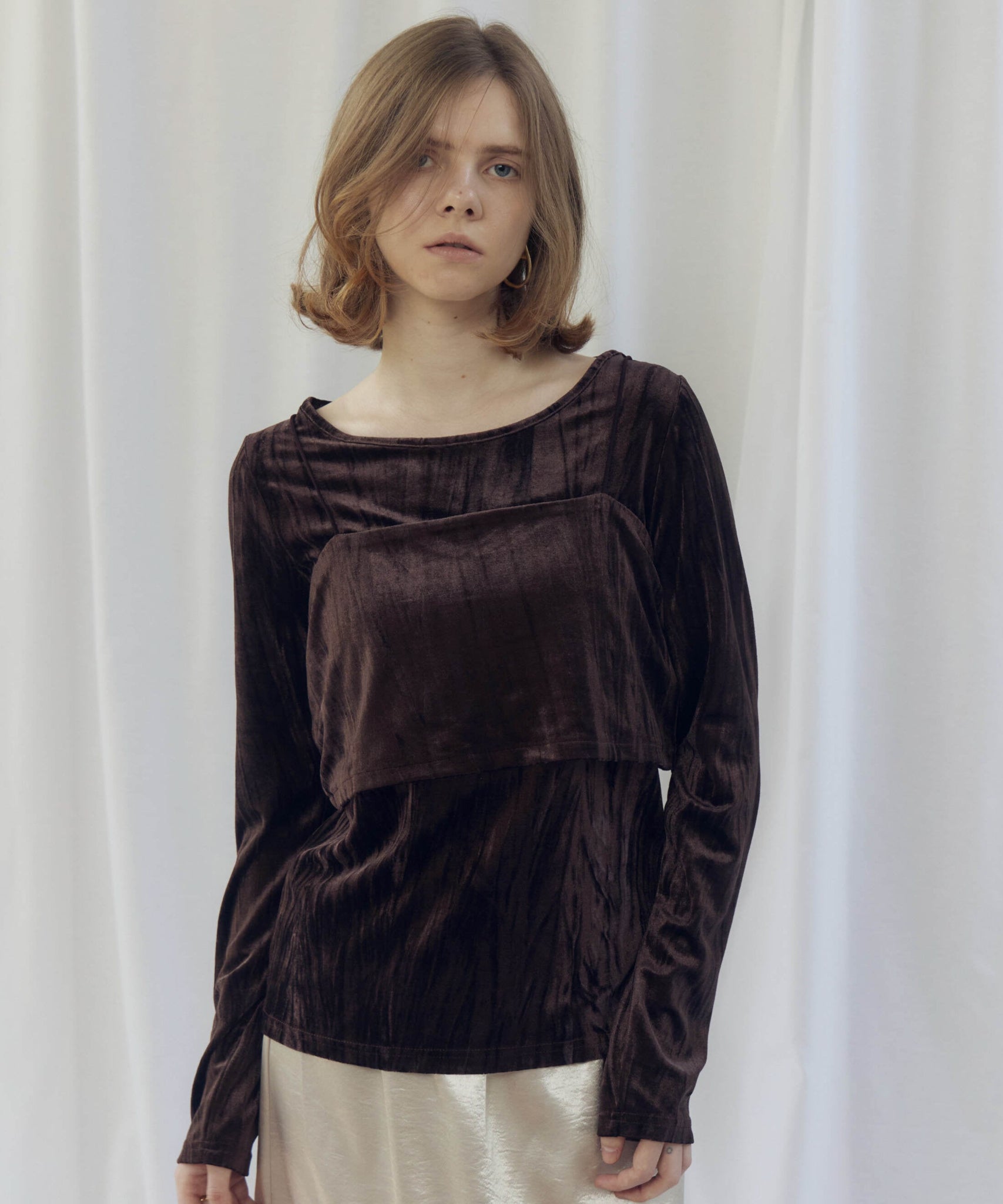 VELVET BUSTIER SET TOPS