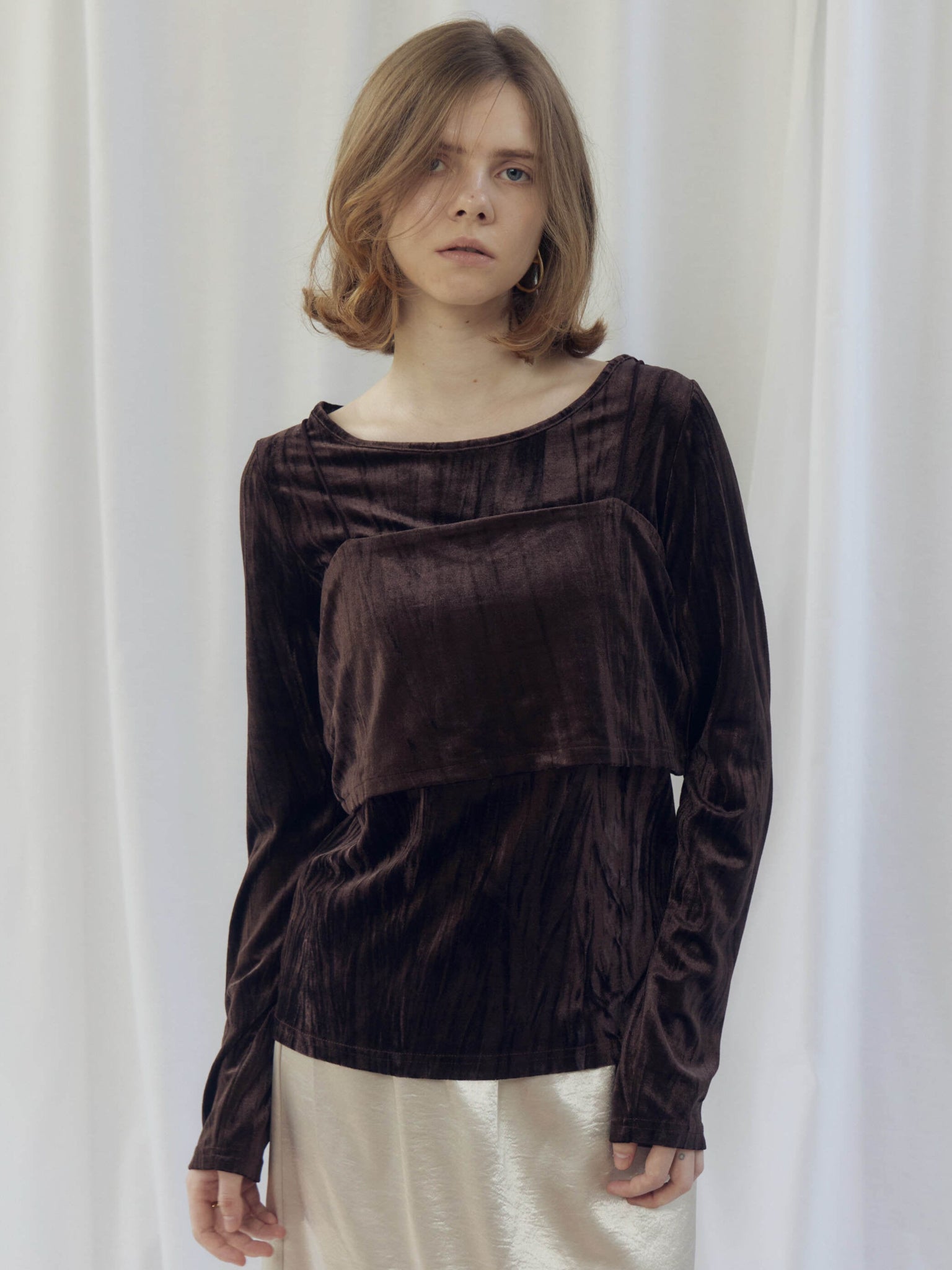 VELVET BUSTIER SET TOPS