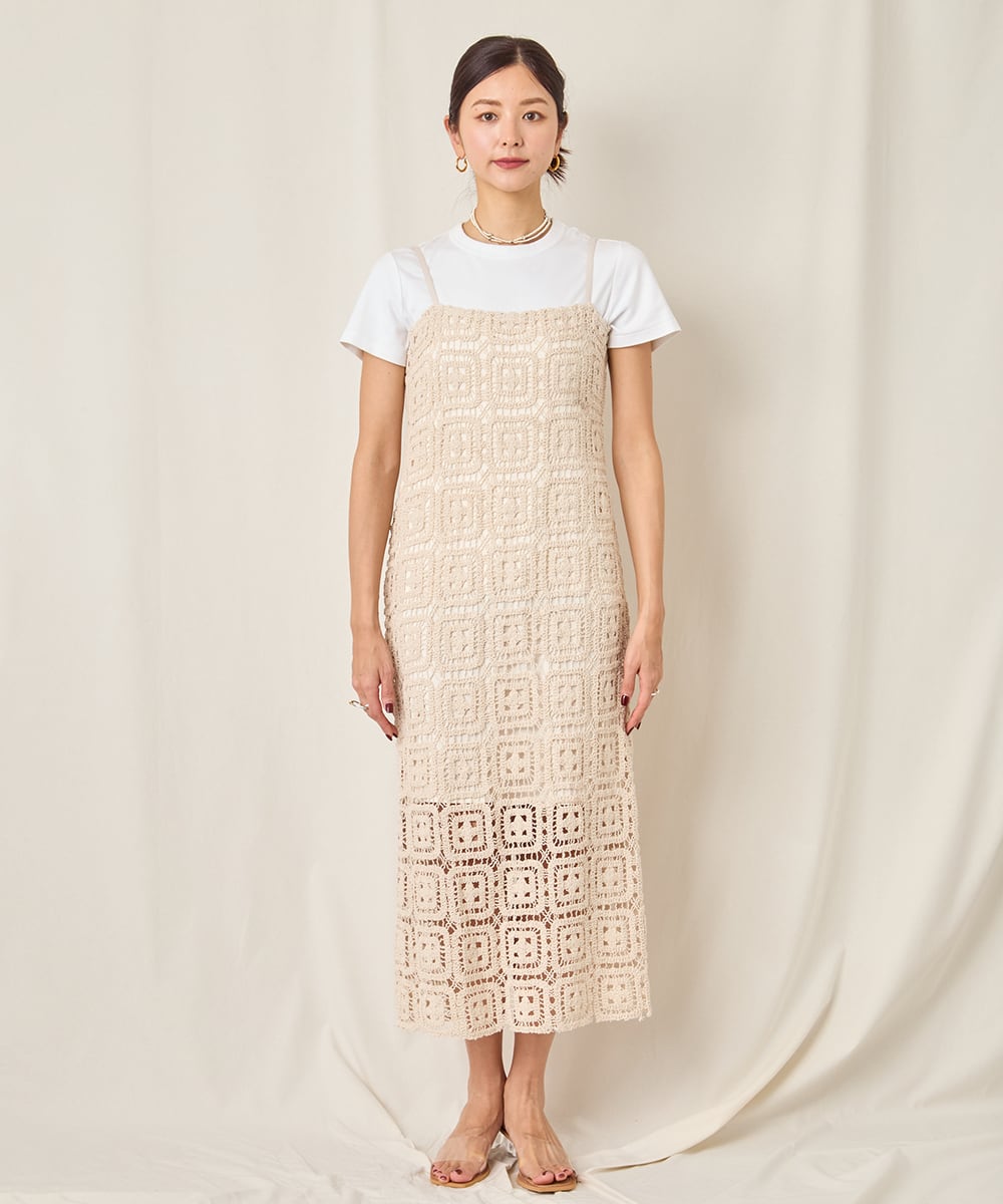 CROCHET CAMI DRESS