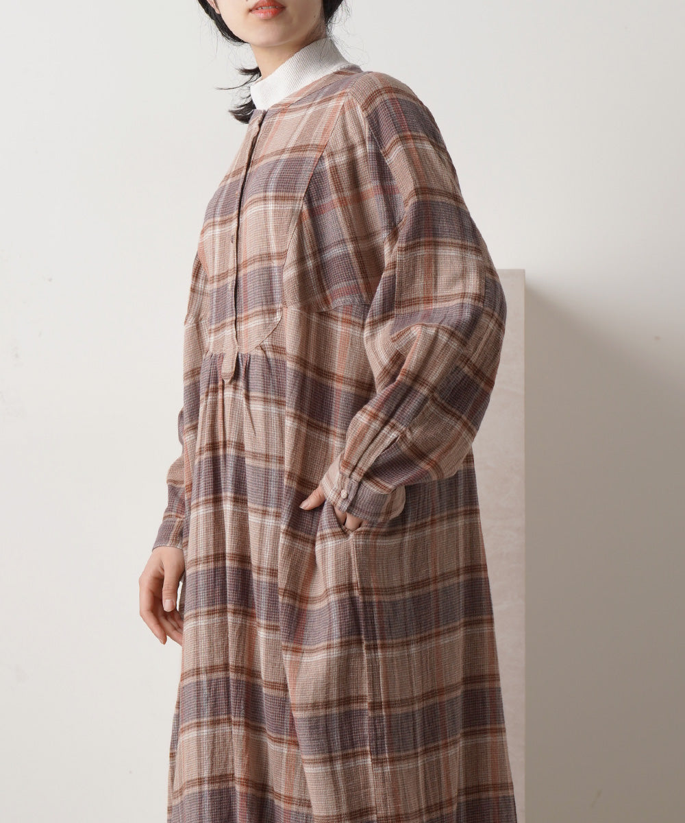 LUPILIEN サンドタッチチェックワンピース