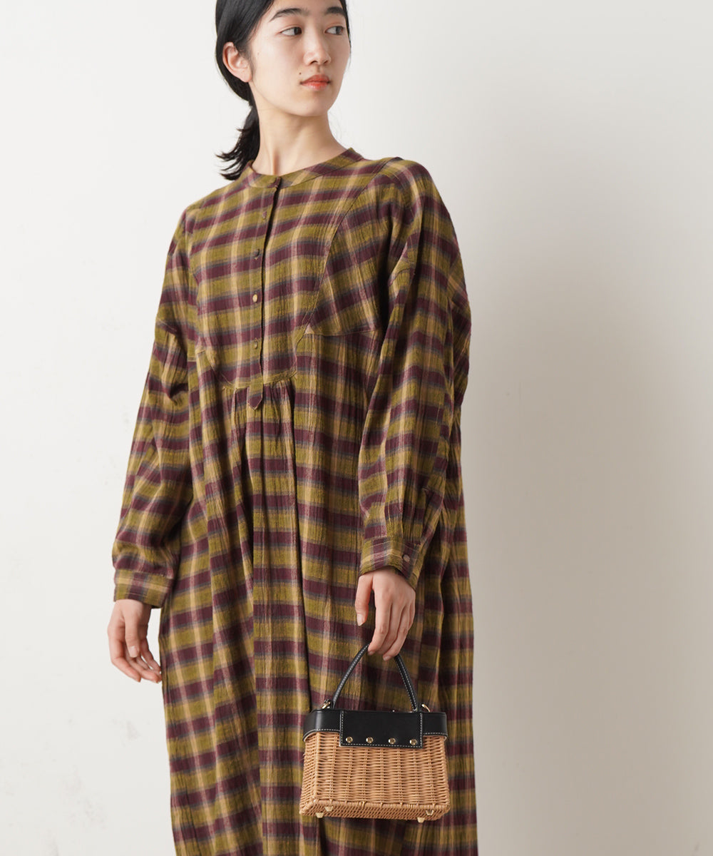 LUPILIEN サンドタッチチェックワンピース
