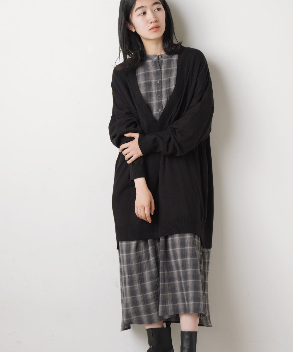 LUPILIEN サンドタッチチェックワンピース