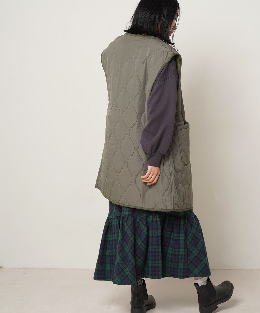 LUPILIEN キルティングリバーシブルベスト
