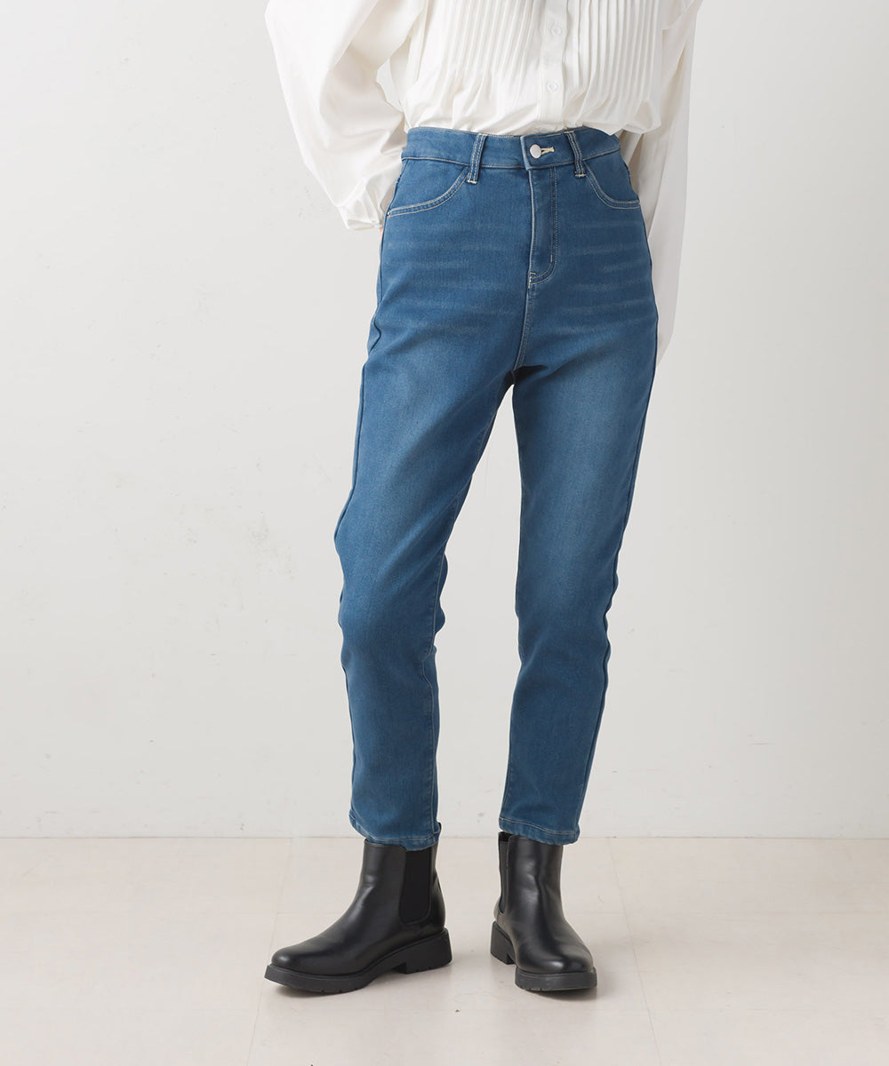 LUPILIEN 裏シャギーデニム パンツ
