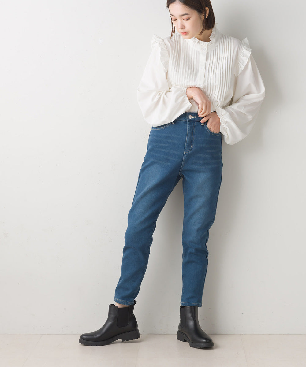 LUPILIEN 裏シャギーデニム パンツ