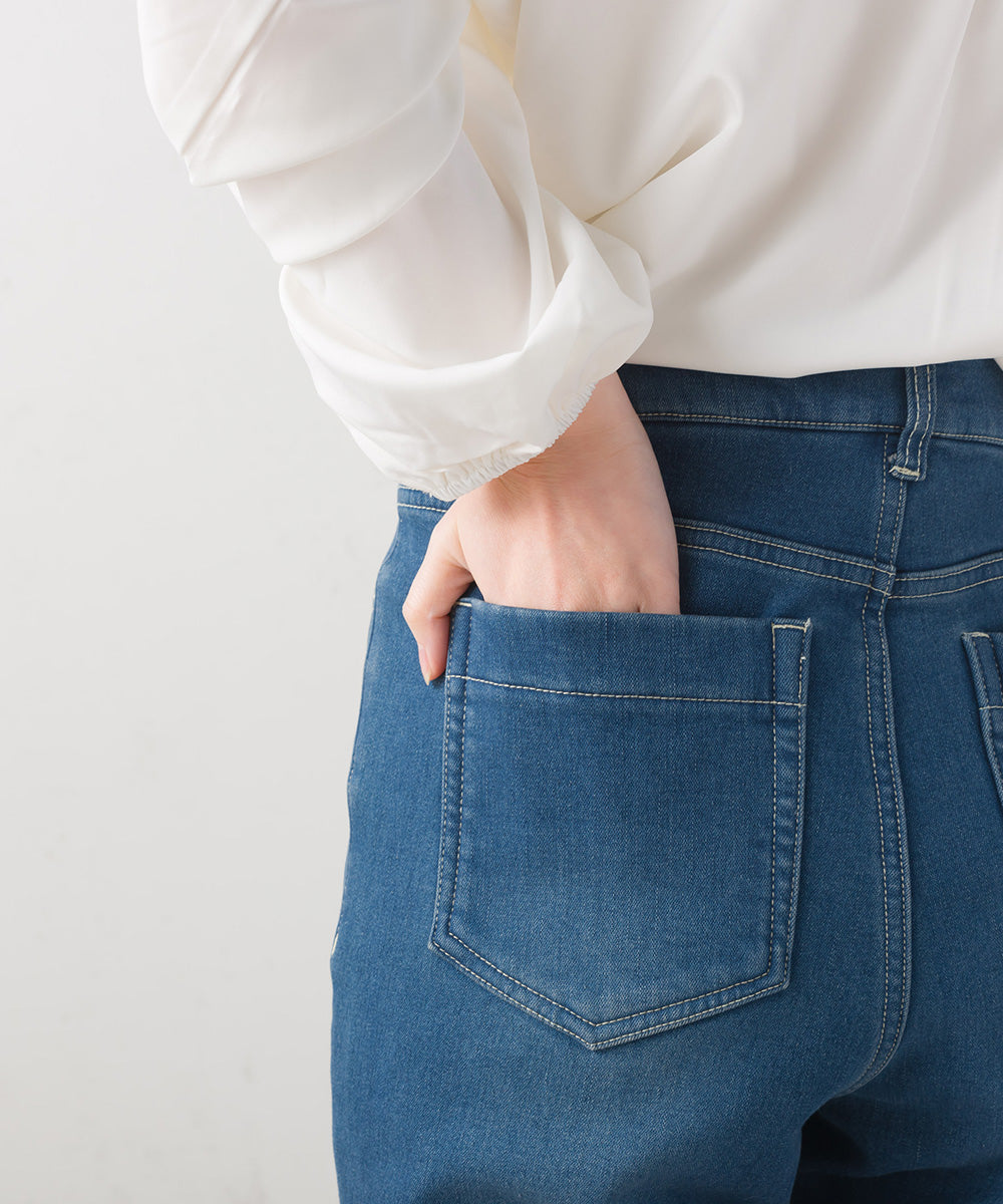 LUPILIEN 裏シャギーデニム パンツ