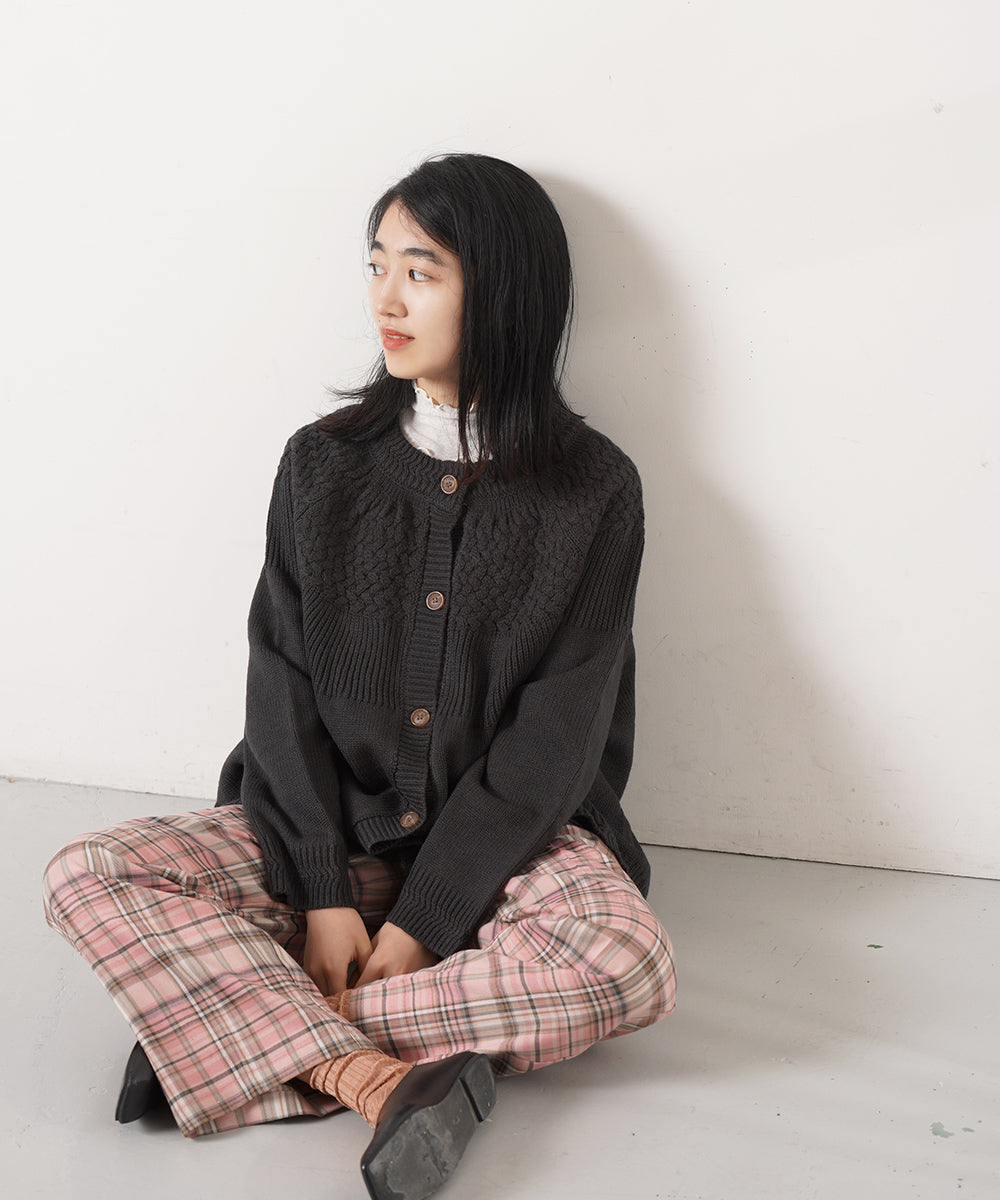 LUPILIEN 天竺編み2WAYカーディガン