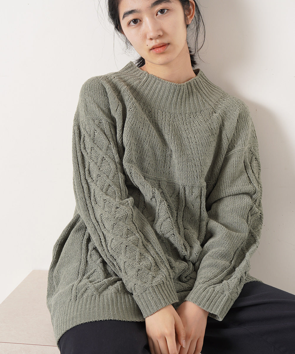 LUPILIEN マシュマロタッチニット求心風プルオーバー