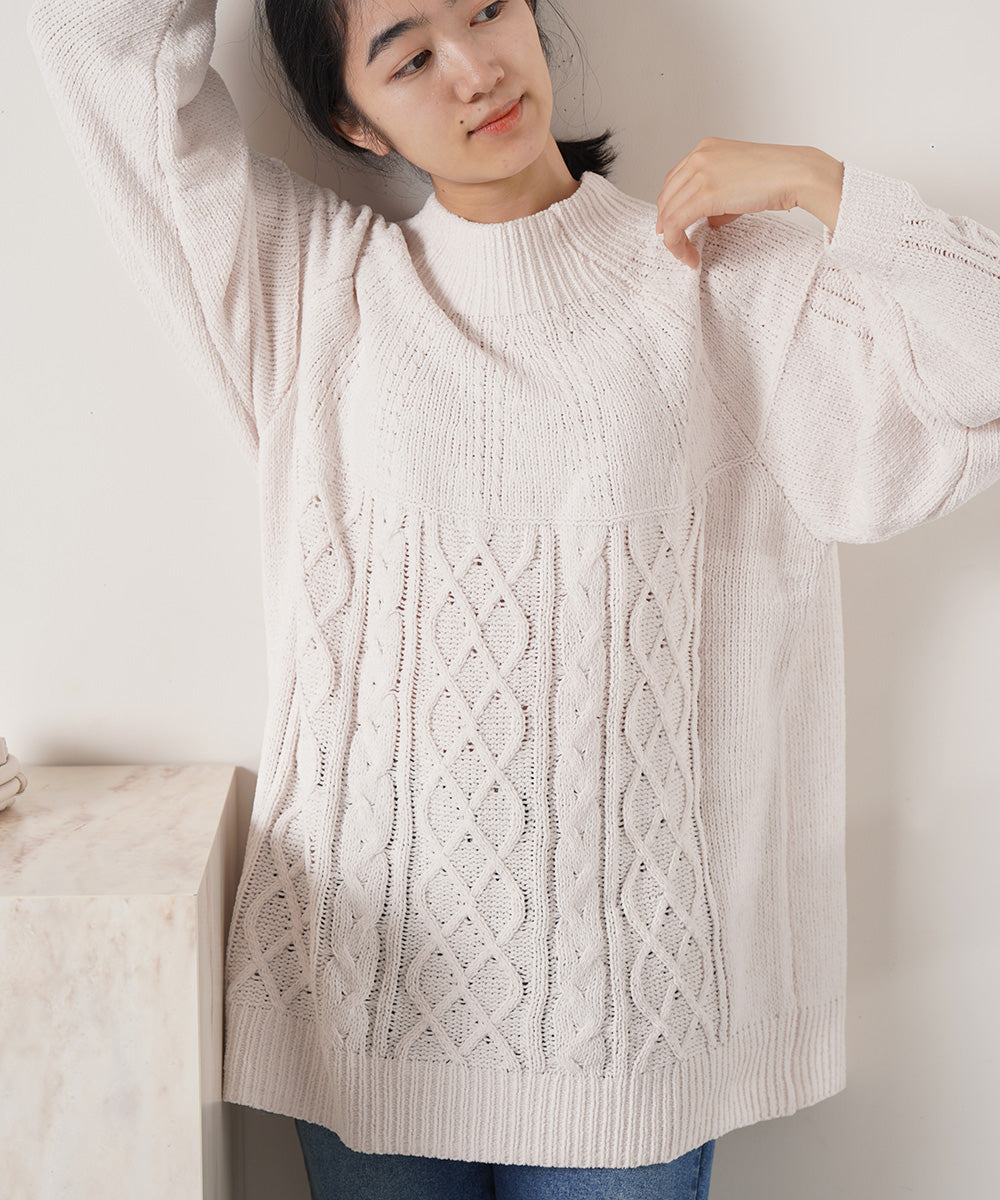 LUPILIEN マシュマロタッチニット求心風プルオーバー
