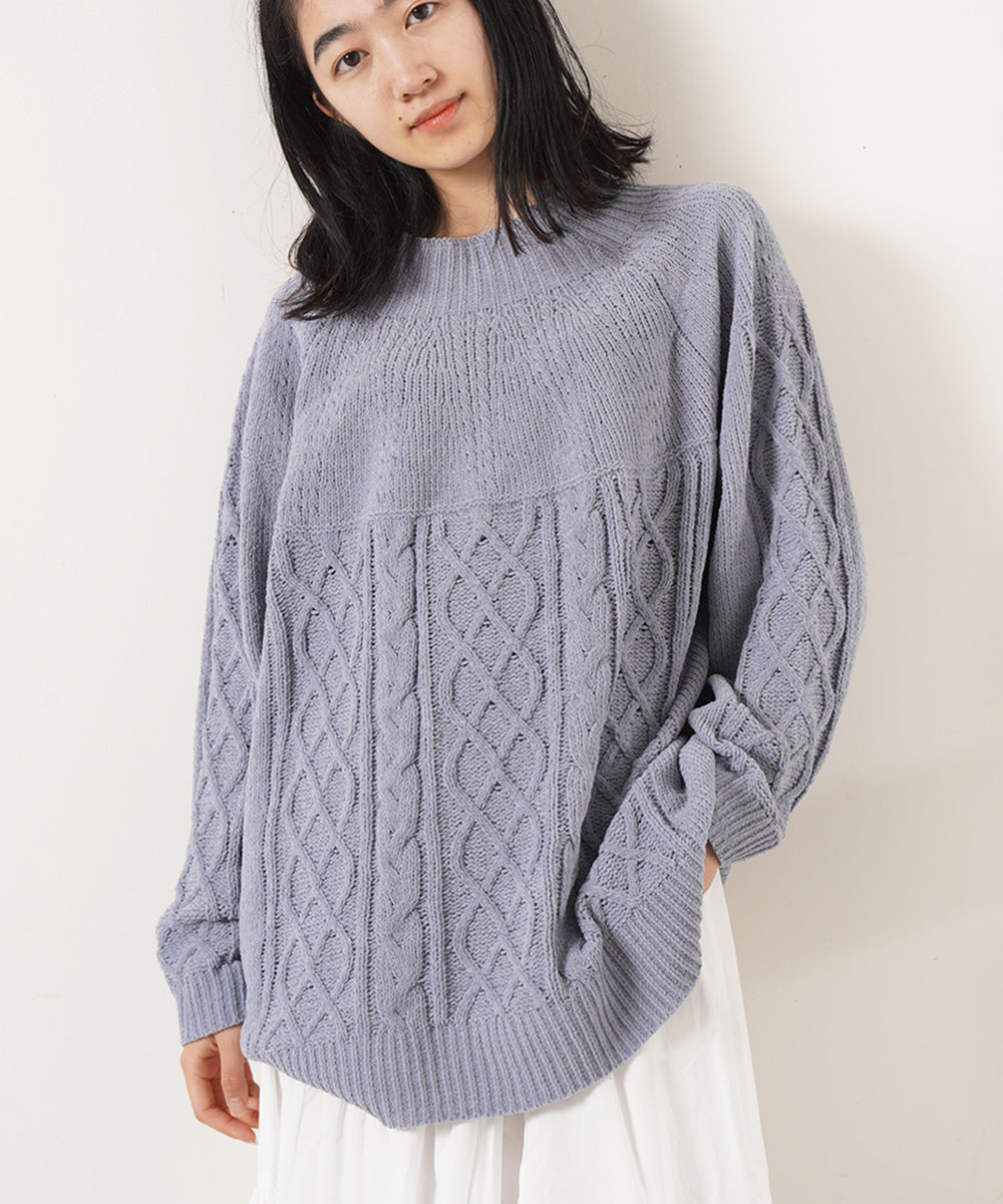 LUPILIEN マシュマロタッチニット求心風プルオーバー