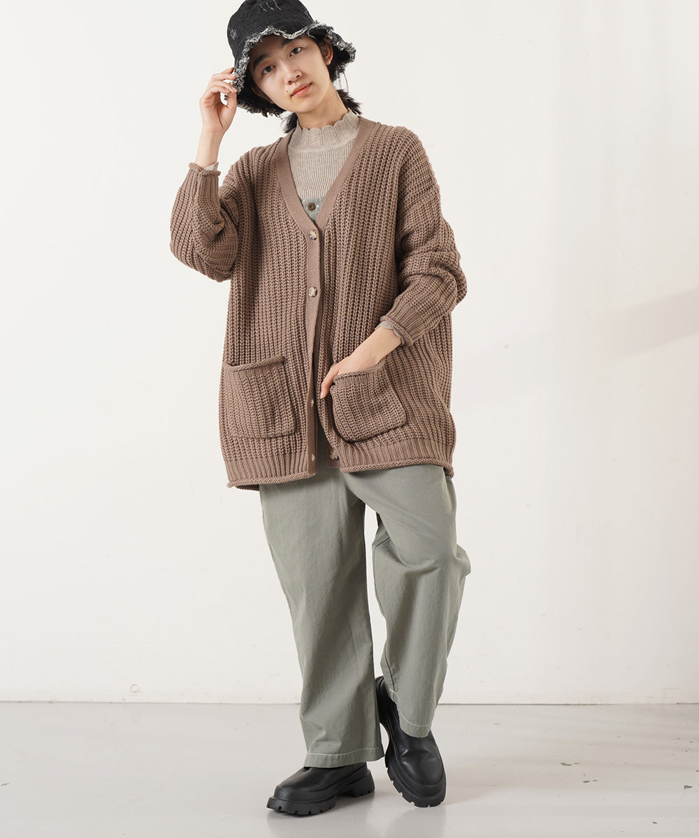 LUPILIEN チャンキーニットカーディガン