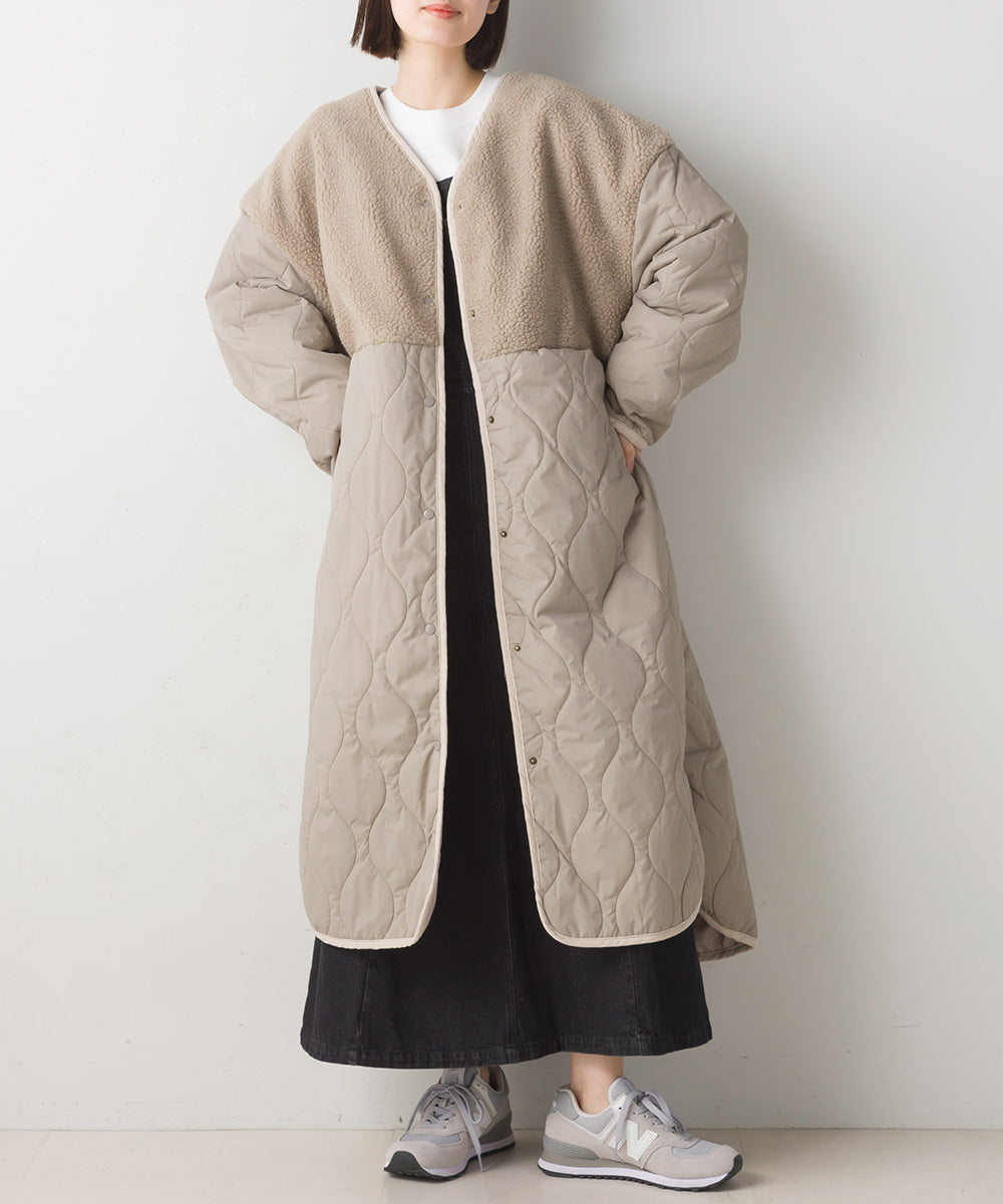 LUPILIEN キルティングボアコート