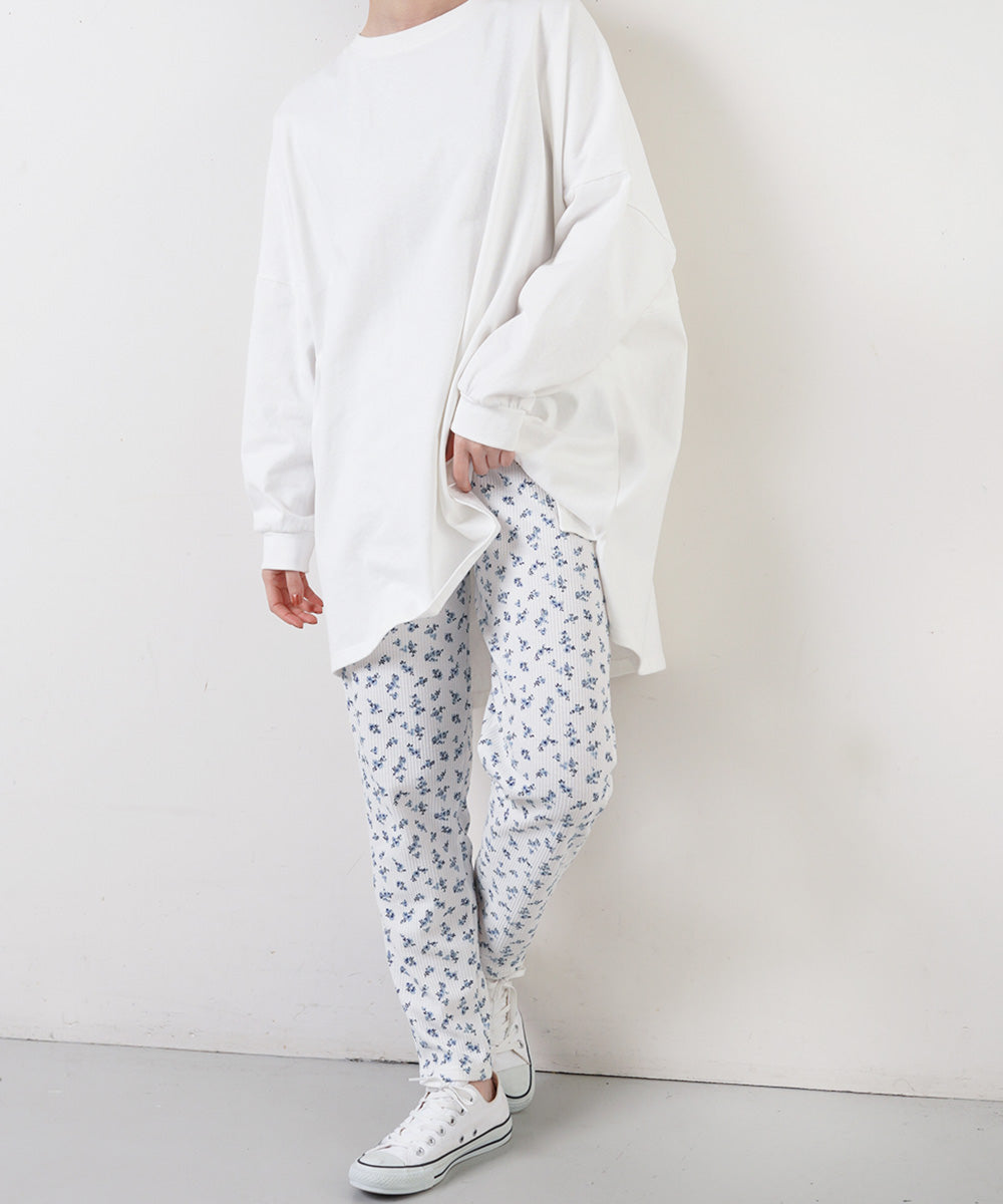 AILE AILE ワッフルサーマルプリントレギンス