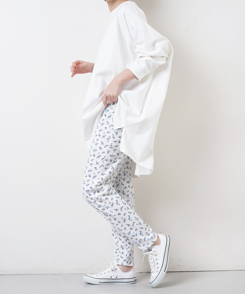 AILE AILE ワッフルサーマルプリントレギンス