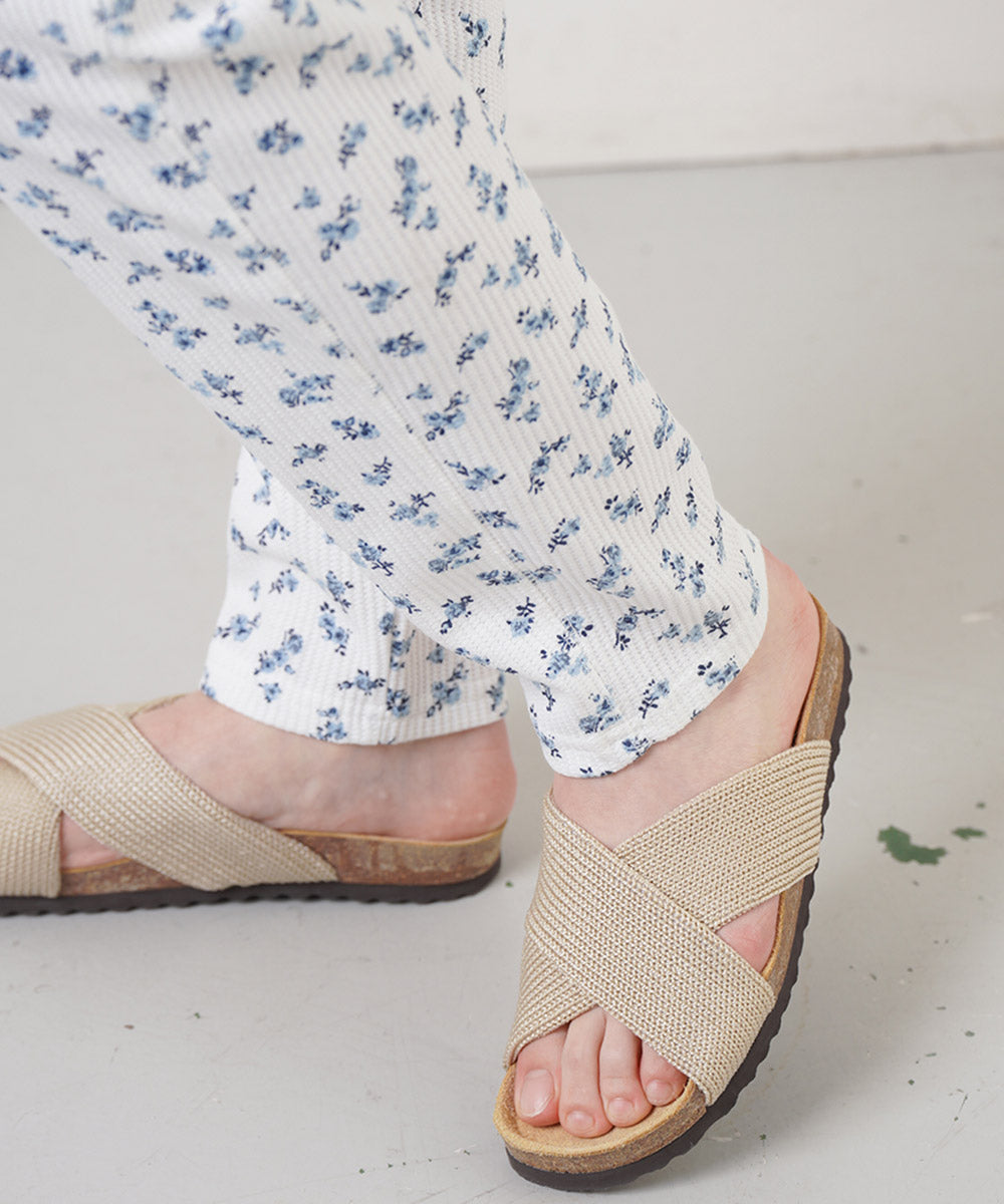 AILE AILE ワッフルサーマルプリントレギンス