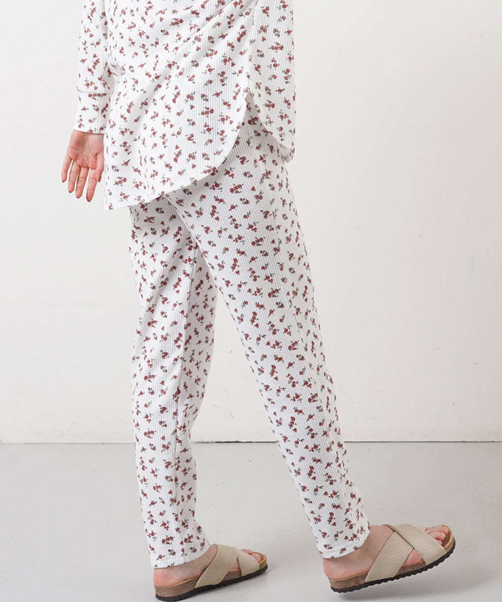 AILE AILE ワッフルサーマルプリントレギンス