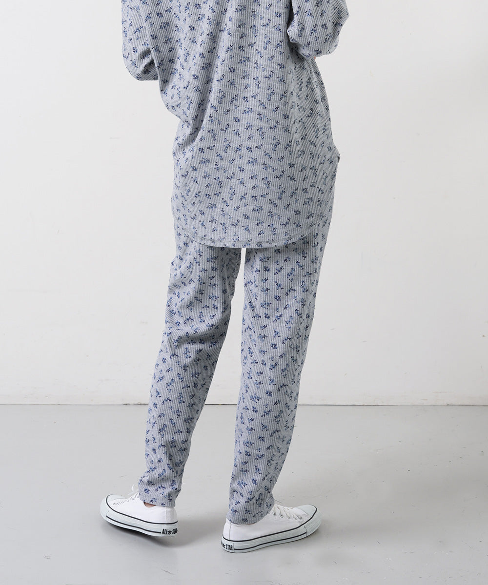 AILE AILE ワッフルサーマルプリントレギンス