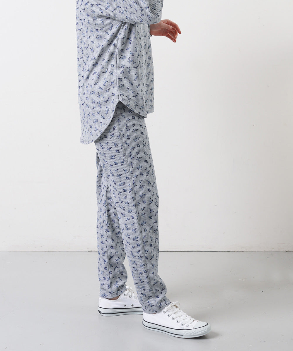 AILE AILE ワッフルサーマルプリントレギンス