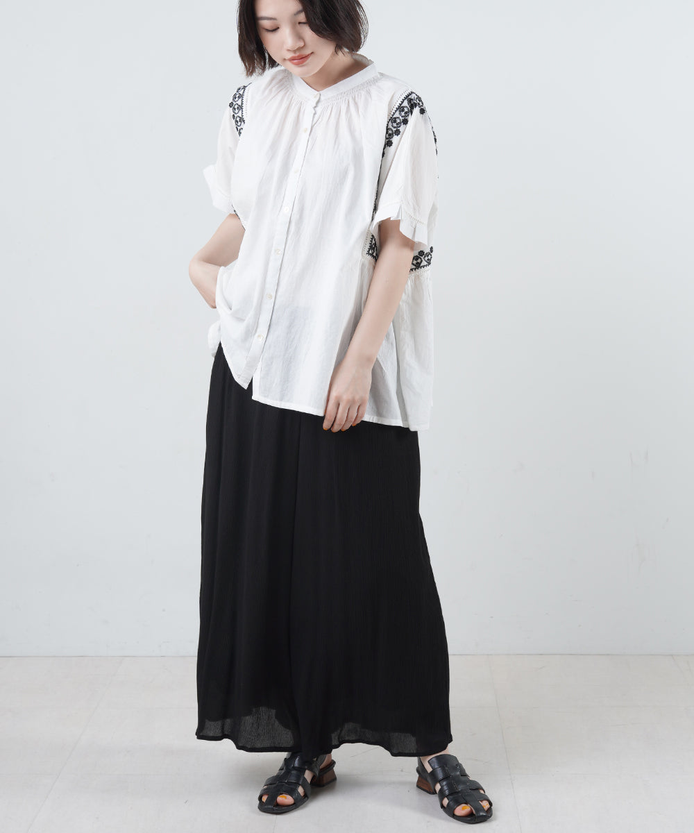 AILE AILE レーヨンクレープ タックスカーチョ