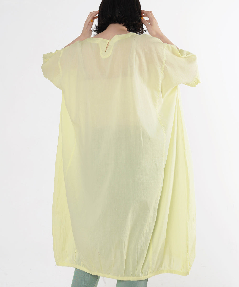 ケミカルウォッシュサイド切替ワンピース