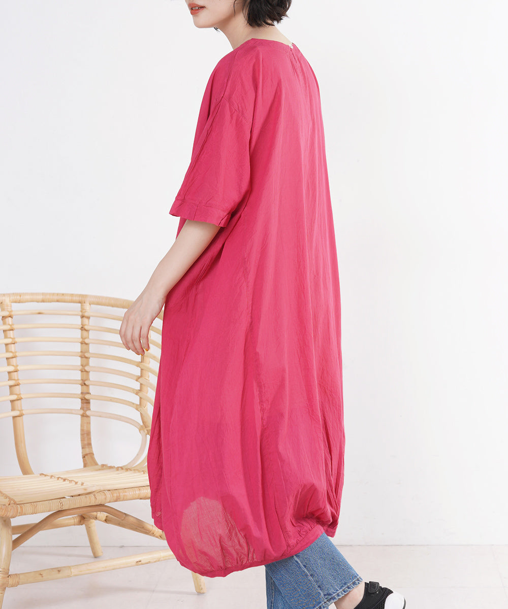 ケミカルウォッシュサイド切替ワンピース