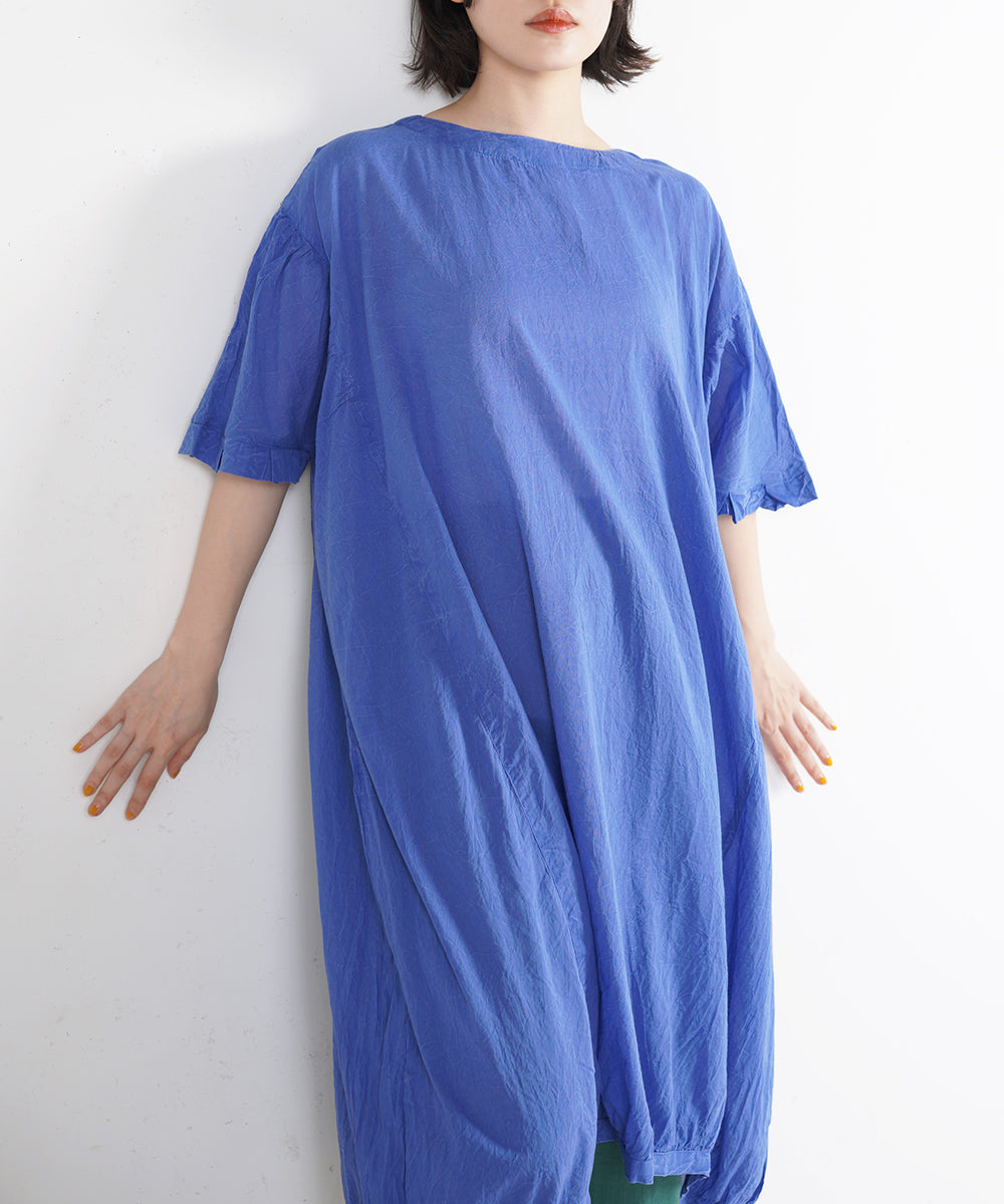 ケミカルウォッシュサイド切替ワンピース