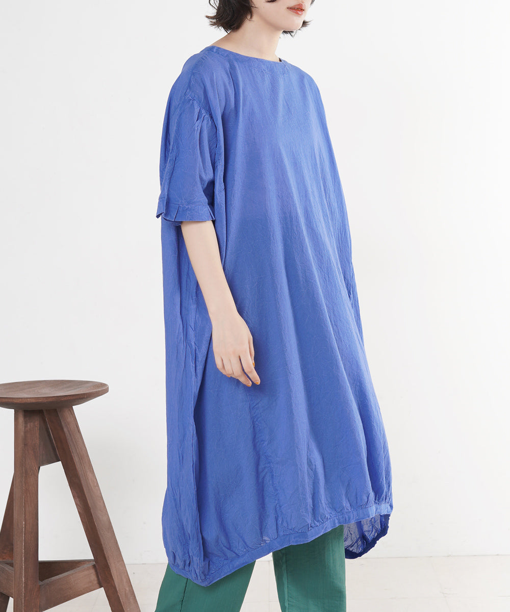 ケミカルウォッシュサイド切替ワンピース